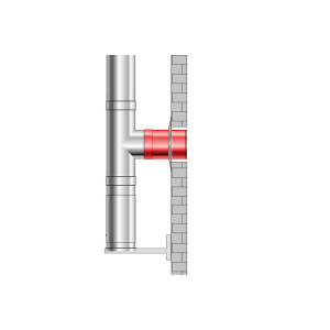 Edelstahlschornstein doppelwandig DW ProfiLine (35mm / 0,6mm) 150mm